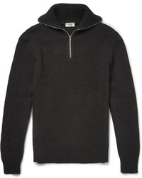 Saint Laurent Half Zip Wool Sweater