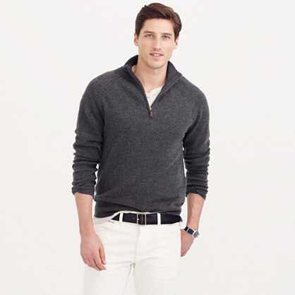 J crew men's half clearance zip sweater