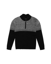 French Connection Jacquard Half Zip Sweater