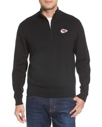 Cutter & Buck Kansas City Chiefs Lakemont Regular Fit Quarter Zip Sweater