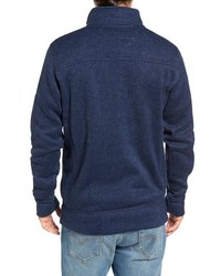 Jeremiah Lance Herringbone Zip Mock Neck Sweater