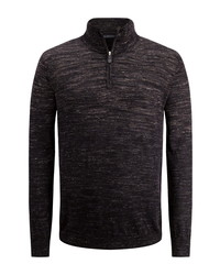 Bugatchi Merino Wool Blend Quarter Zip Sweater