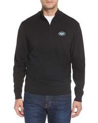 Cutter & Buck New York Jets Lakemont Regular Fit Quarter Zip Sweater