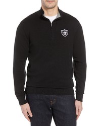 Cutter & Buck Oakland Raiders Lakemont Regular Fit Quarter Zip Sweater