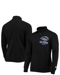 STARTE R Black Baltimore Ravens Heisman Quarter Zip Jacket At Nordstrom