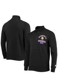 STARTE R Black Minnesota Vikings Heisman Quarter Zip Jacket At Nordstrom
