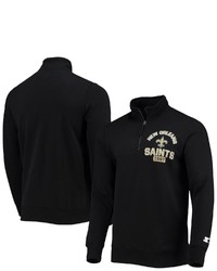 STARTE R Black New Orleans Saints Heisman Quarter Zip Jacket At Nordstrom
