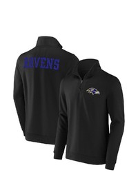 NFL X DARIUS RUCKE R Collection By Fanatics Black Baltimore Ravens Tri Blend Quarter Zip Sweatshirt At Nordstrom