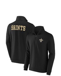 NFL X DARIUS RUCKE R Collection By Fanatics Black New Orleans Saints Tri Blend Quarter Zip Sweatshirt At Nordstrom
