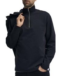 Selected Homme Relax Carson Quarter Zip Organic Cotton Pullover