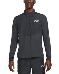 Nike Therma Fit Wild Run Elet Half Zip Pullover In Off Noiroff Noirblack At Nordstrom