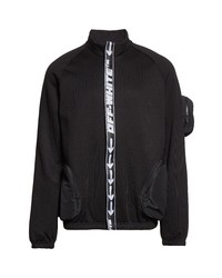 Off-White Athletic Logo Arrow Tape Track Jacket In Black White At Nordstrom
