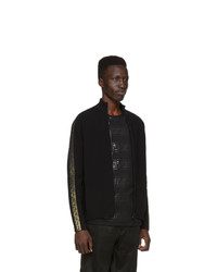 Fendi Black And Gold Forever Zip Up Sweater
