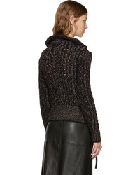 Isabel Marant Black Easley Zip Up Sweater