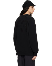 Y-3 Black Full Zip Sweater