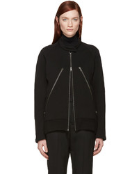 Ann Demeulemeester Black Maglione Zip Up Sweater