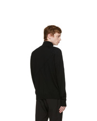 A-Cold-Wall* Black Merino Zip Up Sweater