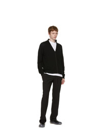 A-Cold-Wall* Black Merino Zip Up Sweater