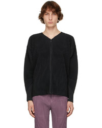 Homme Plissé Issey Miyake Black Monthly Color March Zip Up Cardigan