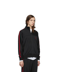 South2 West8 Black Smooth Trainer Zip Up Sweater