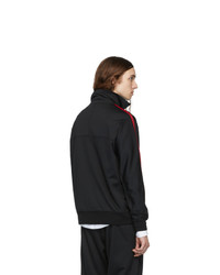 South2 West8 Black Smooth Trainer Zip Up Sweater