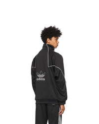 adidas Originals Black Trefoil Abstract Track Jacket