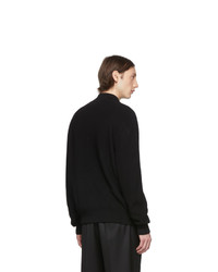 Cobra S.C. Black Wool Full Zip Sweater
