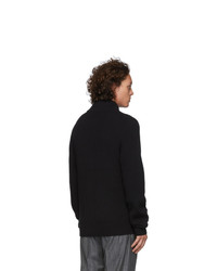 Hugo Black Wool Sambre Sweater