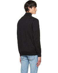 Lacoste Black Zip Up Sweater