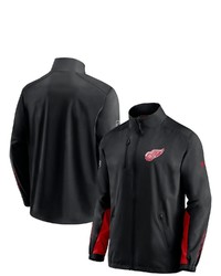 FANATICS Branded Black Detroit Red Wings Authentic Pro Locker Room Rinkside Full Zip Jacket At Nordstrom