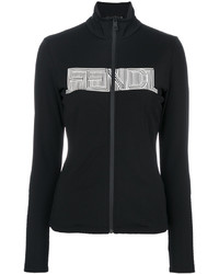 Fendi Branded Zip Cardigan