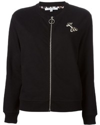 Carven Embroidered Arrow Zipped Cardigan