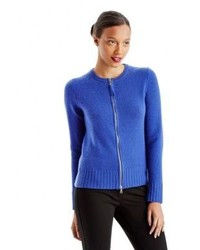 Lord & Taylor Cashmere Zip Cardigan