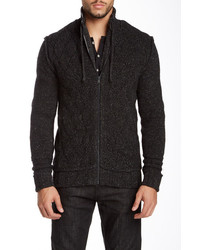 Rogue Chunky Front Zip Wool Blend Cardigan