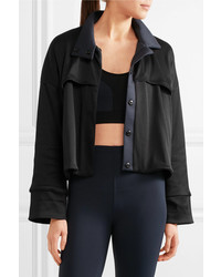 Live The Process Cropped Ribbed Stretch Supplex Jacket