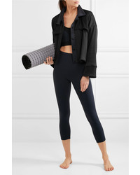 Live The Process Cropped Ribbed Stretch Supplex Jacket