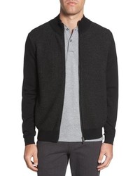 BOSS Emondo Regular Fit Wool Zip Sweater