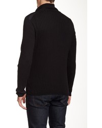 DKNY Jeans Woven Full Zip Sweater