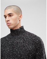 ONLY & SONS Knitted Jumper With High Zip Neck