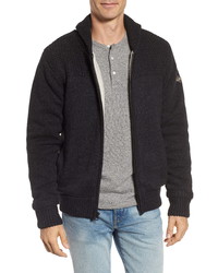 Schott NYC Lined Wool Zip Sweater
