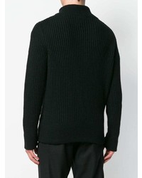 Ann Demeulemeester Rib Knit Zipped Sweatshirt