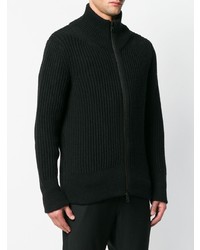 Ann Demeulemeester Rib Knit Zipped Sweatshirt