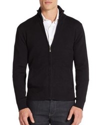Saks Fifth Avenue Ribbed Zip Front Sweater