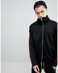 Mennace Track Jacket In Black With