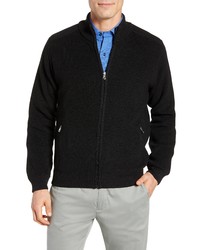 David Donahue Water Resistant Merino Wool Blend Sweater