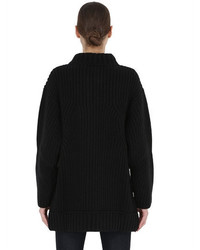 Dsquared2 Zip Up Wool Knit Cardigan