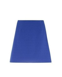New Look Blue Crepe A Line Mini Skirt