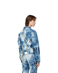 MSGM Blue Denim Bleached Jacket