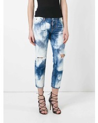 Dsquared2 Cool Girl Cropped Bleached Jeans