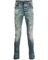 Blue Acid Wash Skinny Jeans